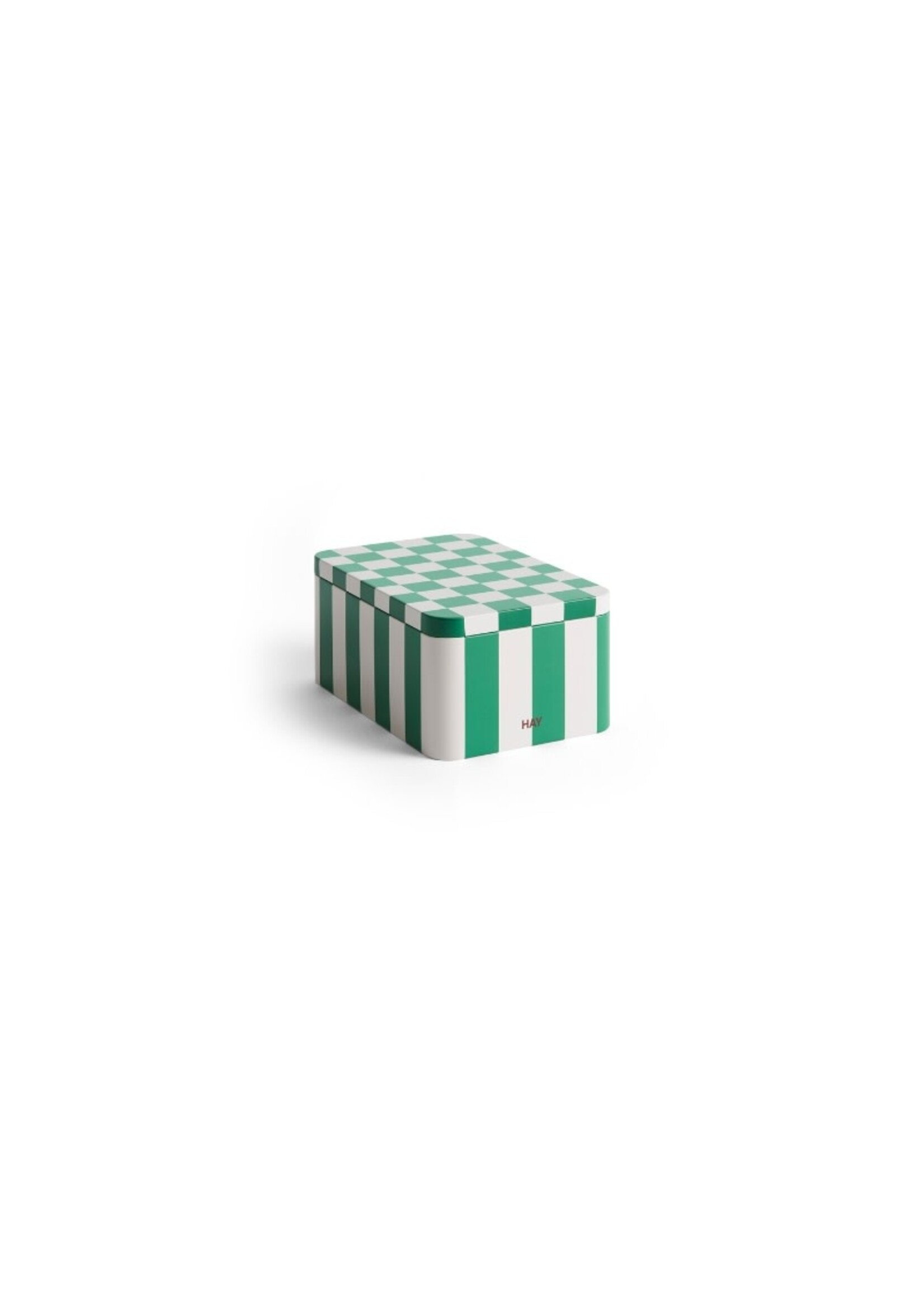 HAY Tin Container S - Green/Off-White