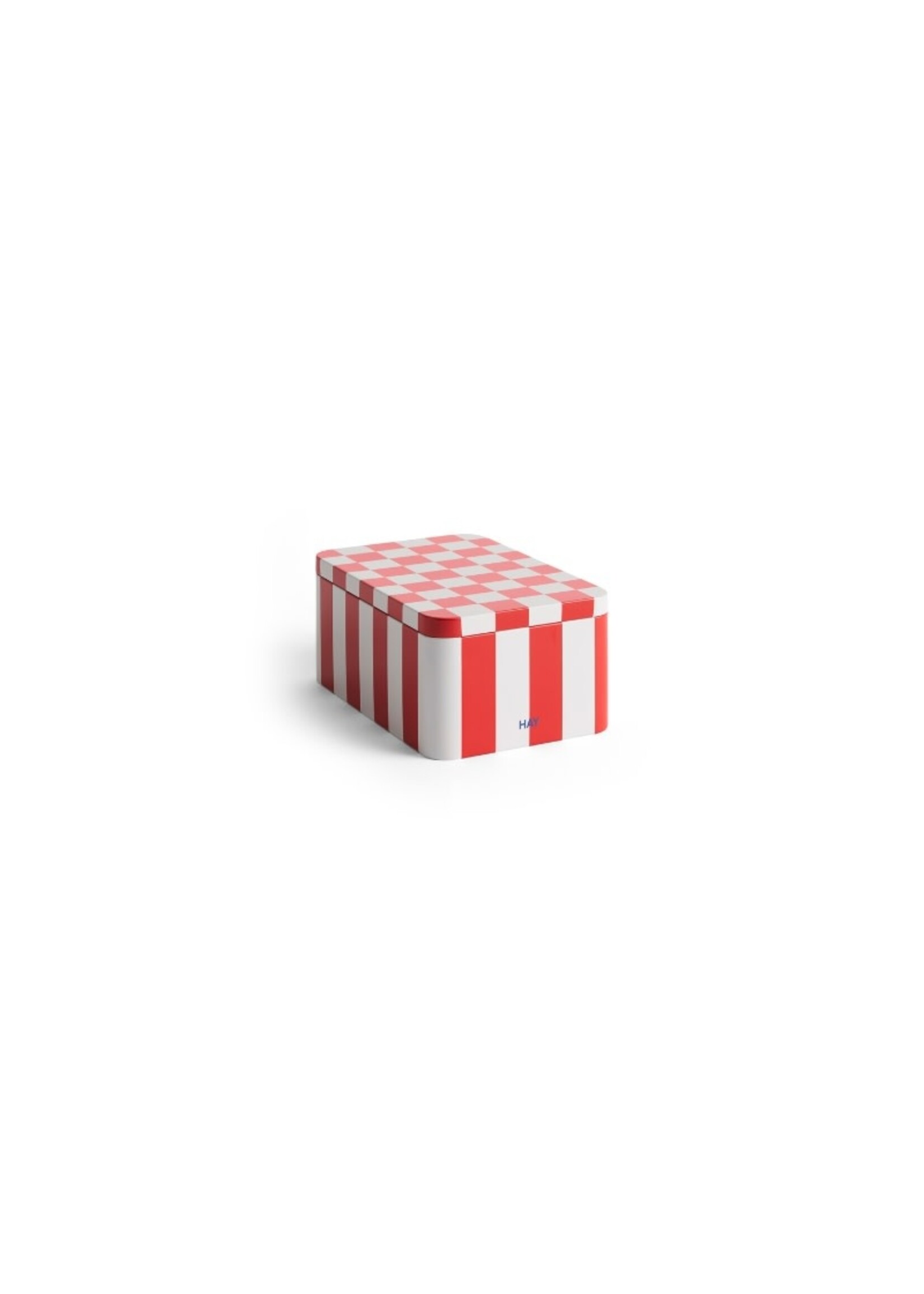HAY Tin Container S - Red/Off-White