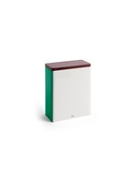 HAY Tin Container XL - Off-White/Burgundy/Green