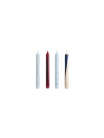 HAY Pattern Candle - Set of 4 - Blues & Bordeaux