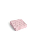 HAY Pattern Napkins Cocktail - Light Pink/Red Grid