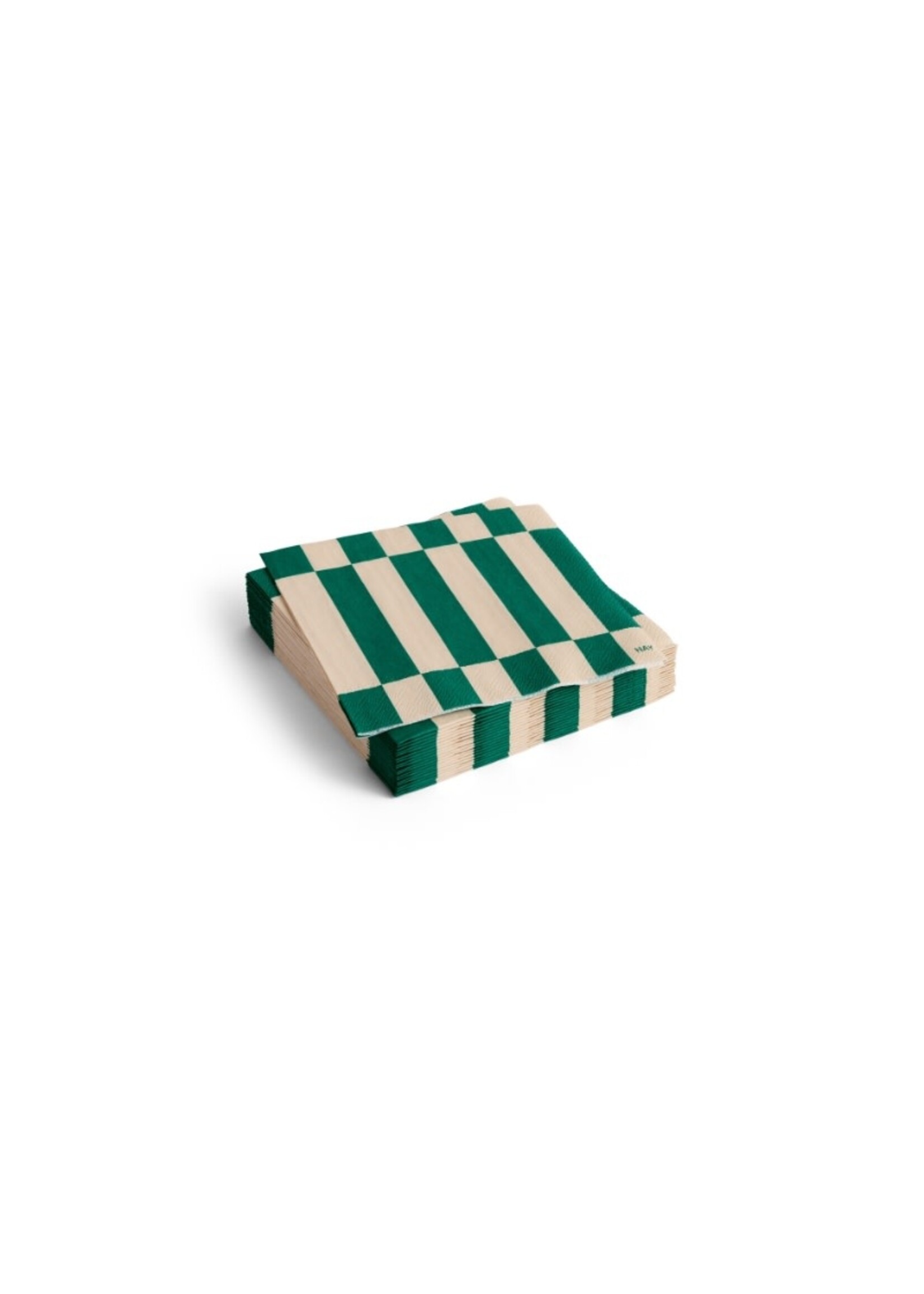 HAY Pattern Napkins Cocktail - Off-White/Green