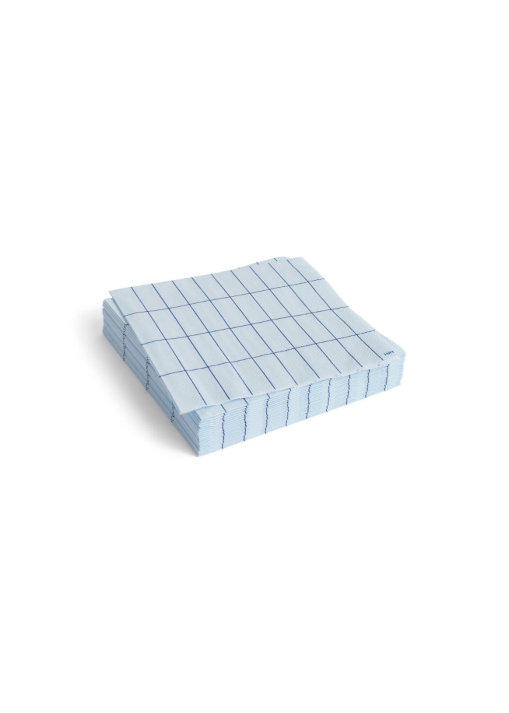 HAY Pattern Napkins Lunch - Light Blue/Blue Grid