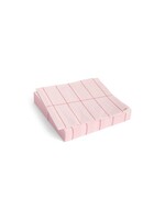 HAY Pattern Napkins Lunch - Light Pink/Red Grid