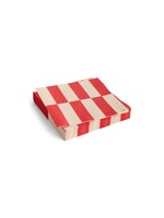 HAY Pattern Napkins Lunch - Off-White/Red