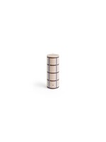 HAY Column Candle M - Off-White/Bordeaux/Blue/Silver