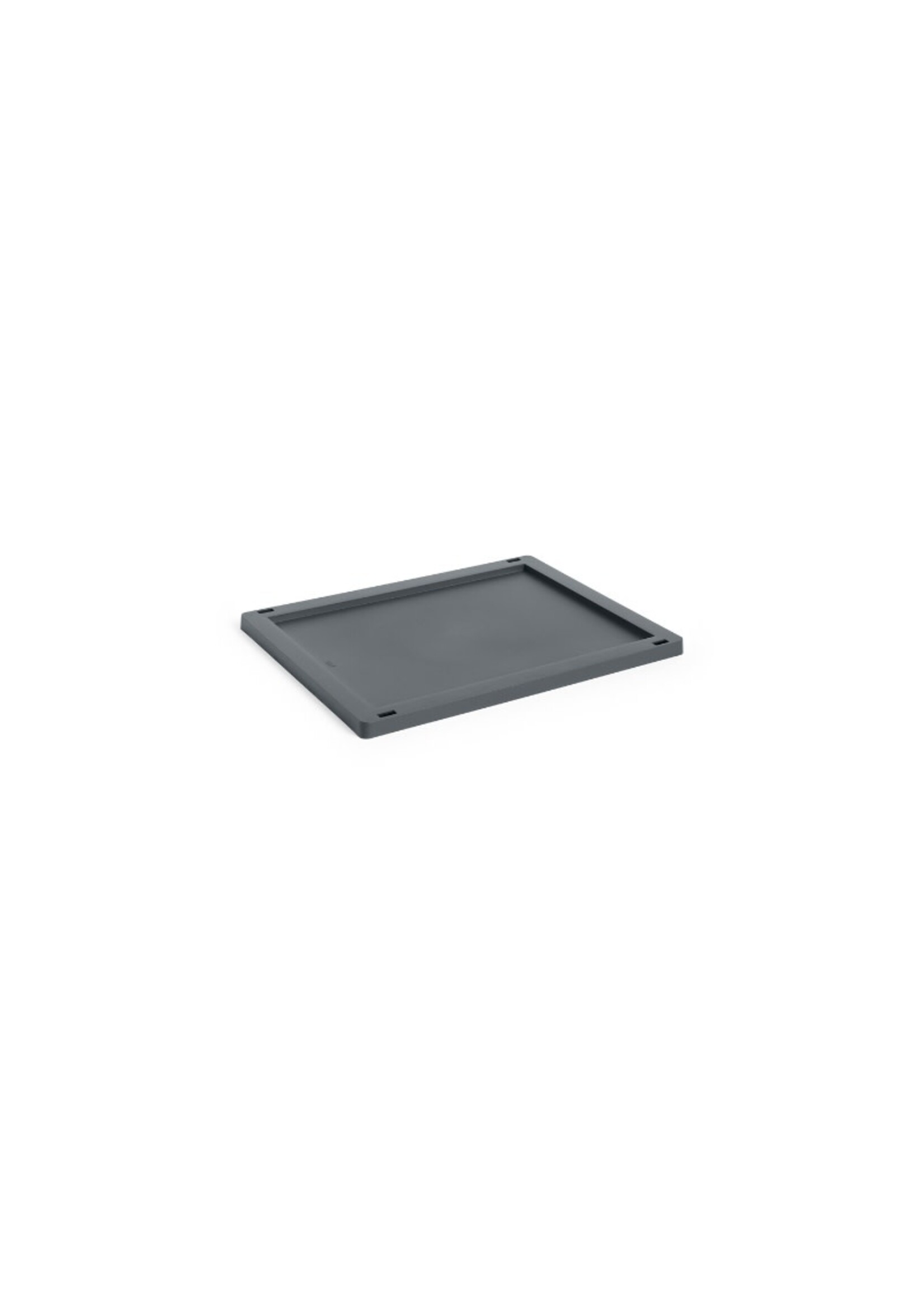 HAY Colour Crate Lid Plastic M - Charcoal