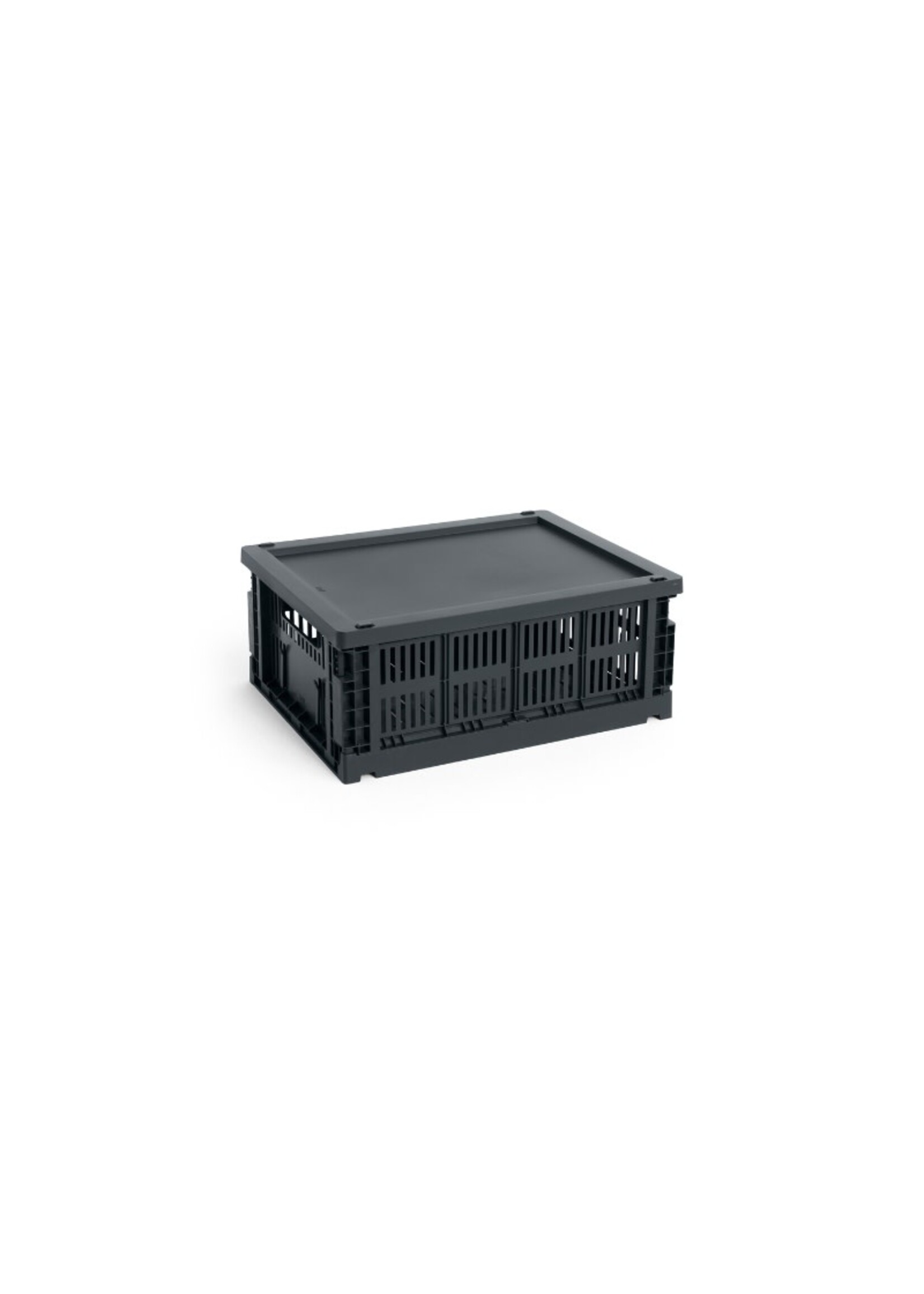 HAY Colour Crate Lid Plastic M - Charcoal