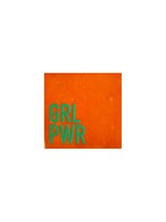 YETT Quote tegeltje - GRL PWR - oranje/groen