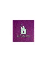 YETT Quote tegeltje - happy new home - lila/mint