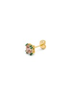 LULU Copenhagen Gala Crystal Bling Oorstud - Vintage Rose/Green