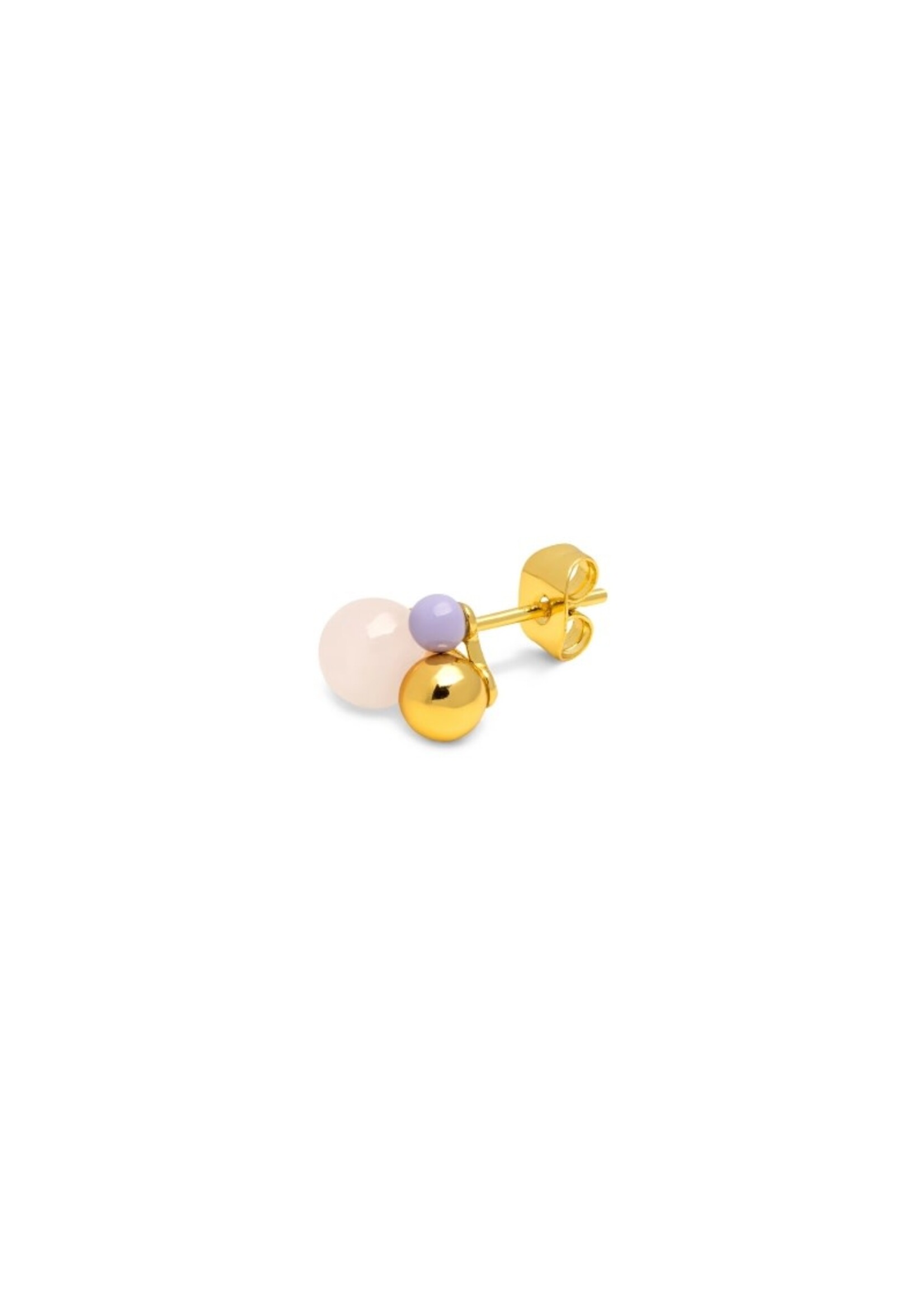 LULU Copenhagen Bouquet Rose Quartz Oorstud