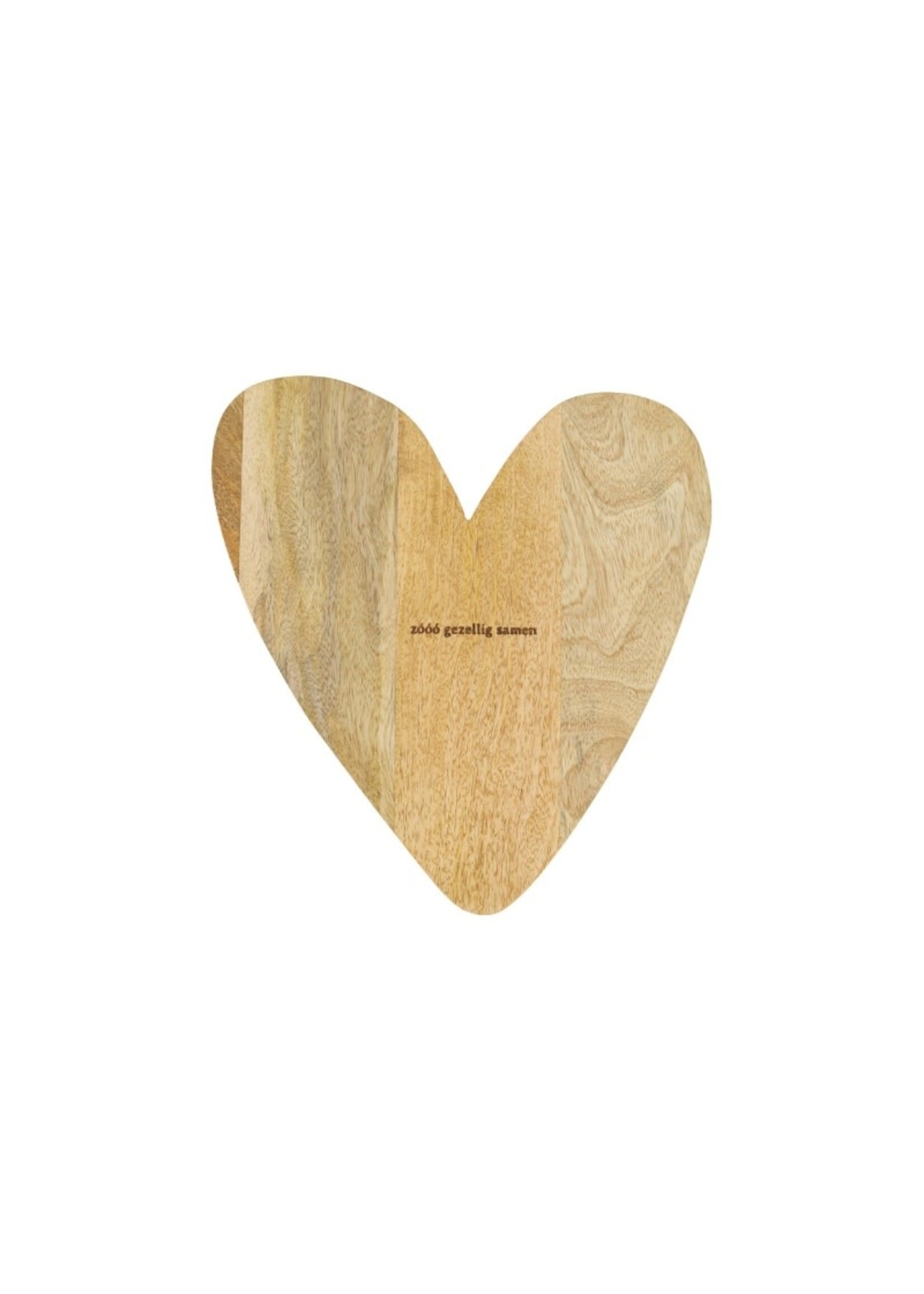 Zusss serveerplank hout hartje