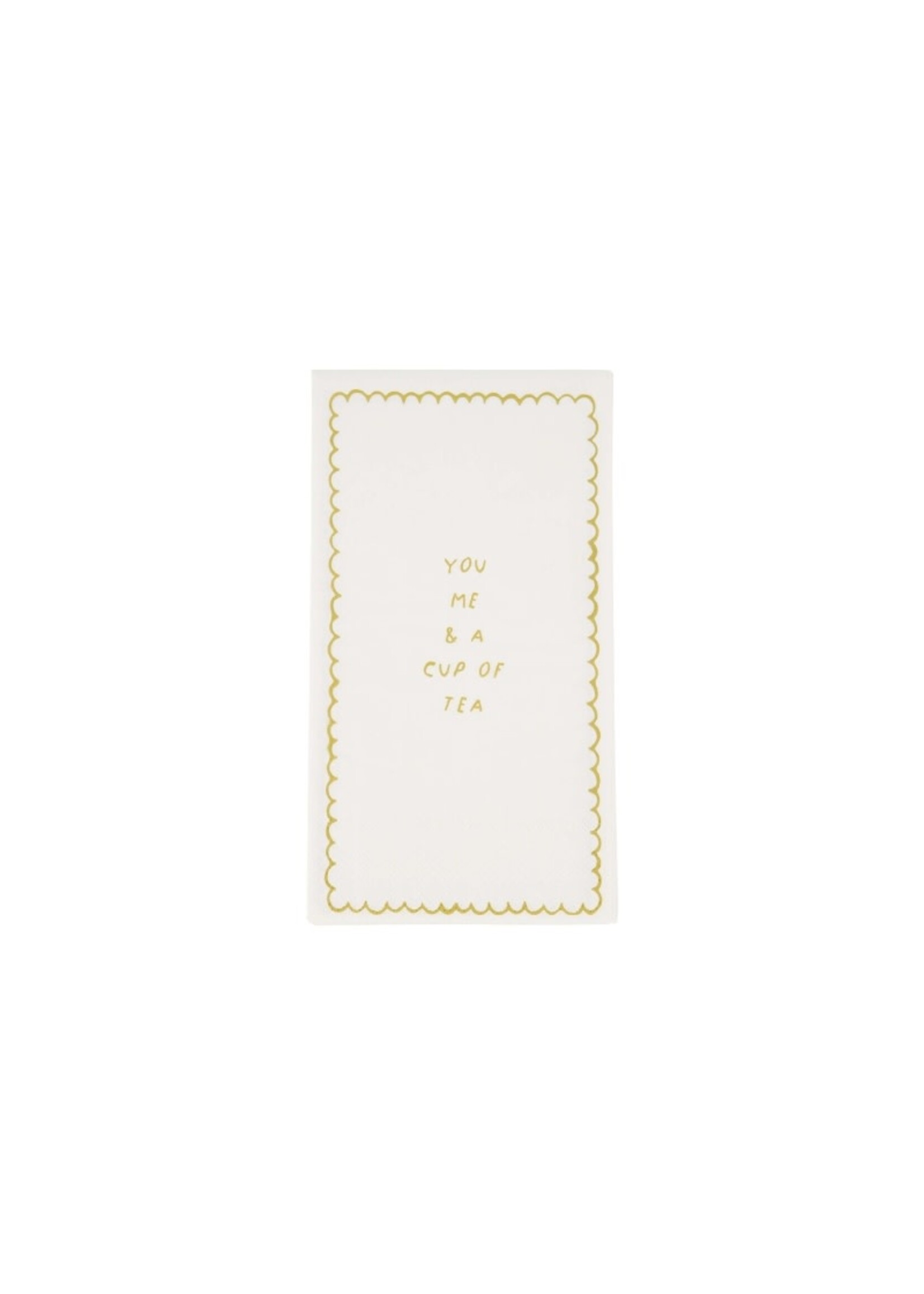 Zusss servetten 11x20cm - you me & a cup of tea/coffee