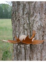 Heeej Leaf Me - wand vogelvoederschaal - bruin