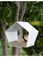 Heeej Small Diamond - hangend vogelvoederhuisje - wit