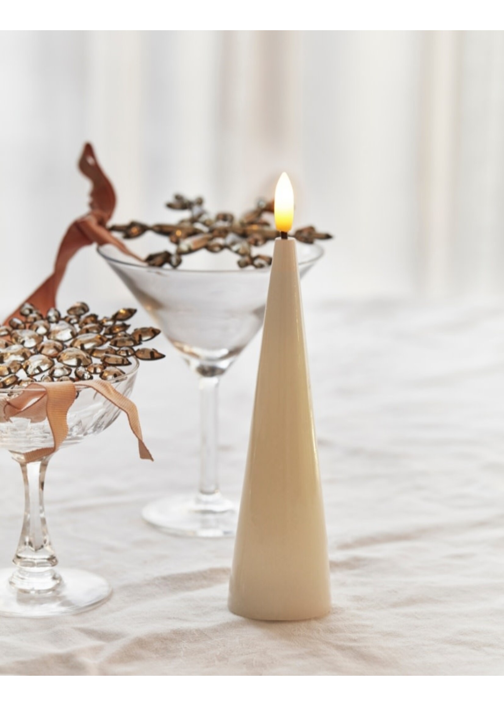 Sirius Sille LED kaars conical lak H17 - Ivory