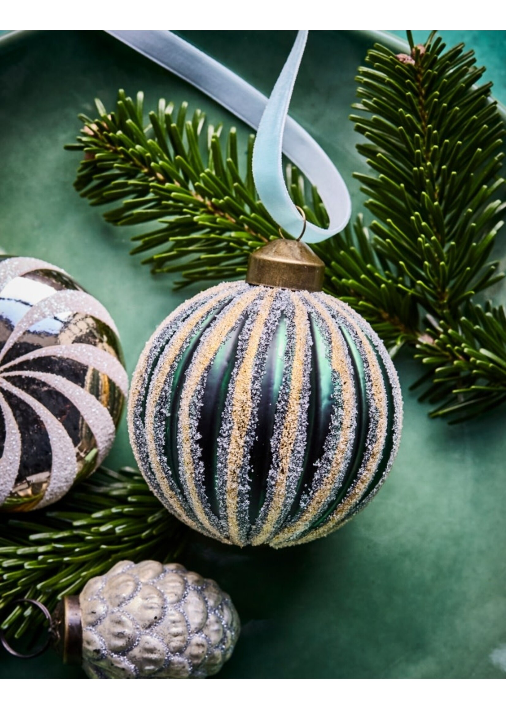 House Doctor Frost Christmas Ornament - Green