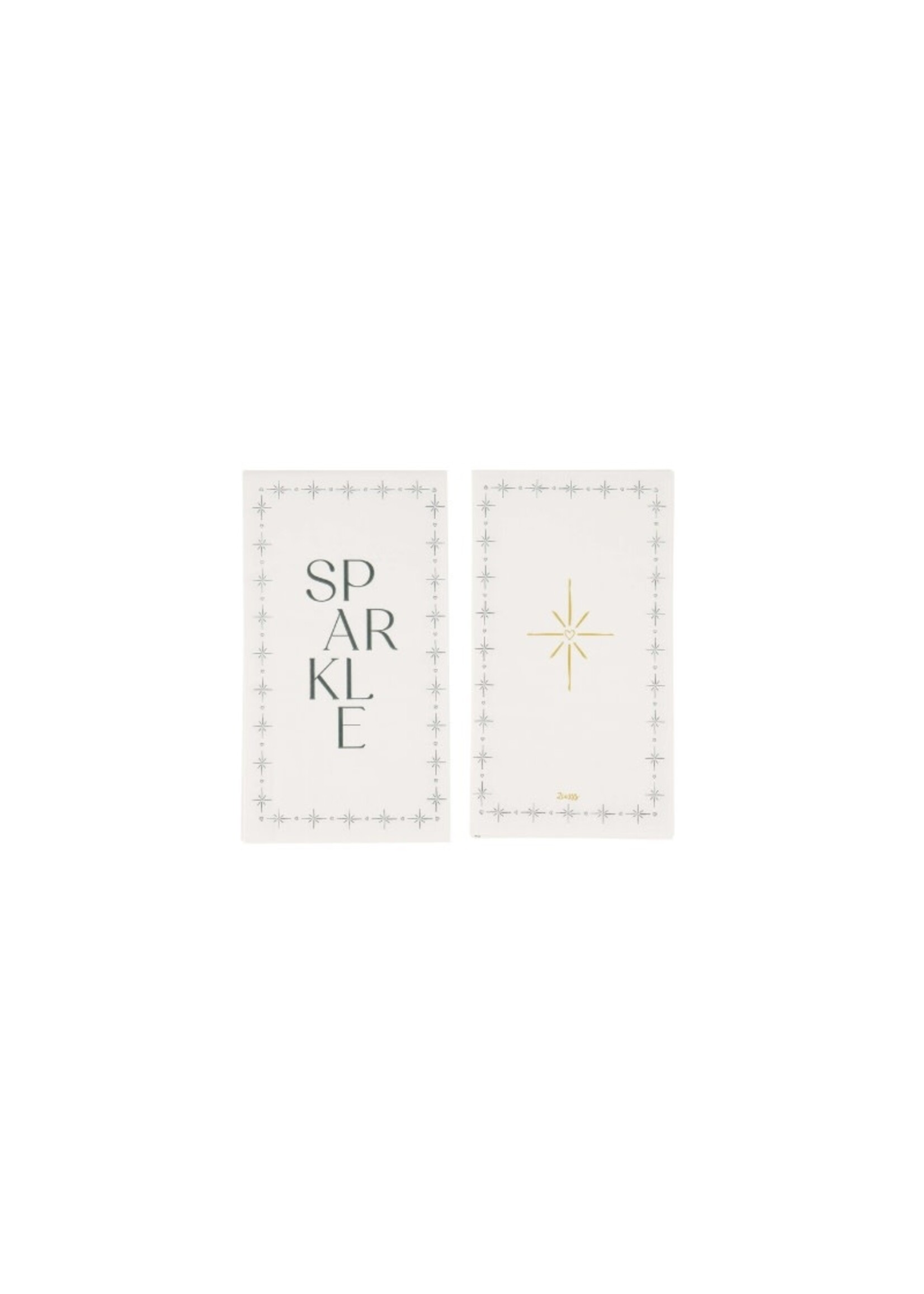 Zusss servetten 11x20cm - sparkle
