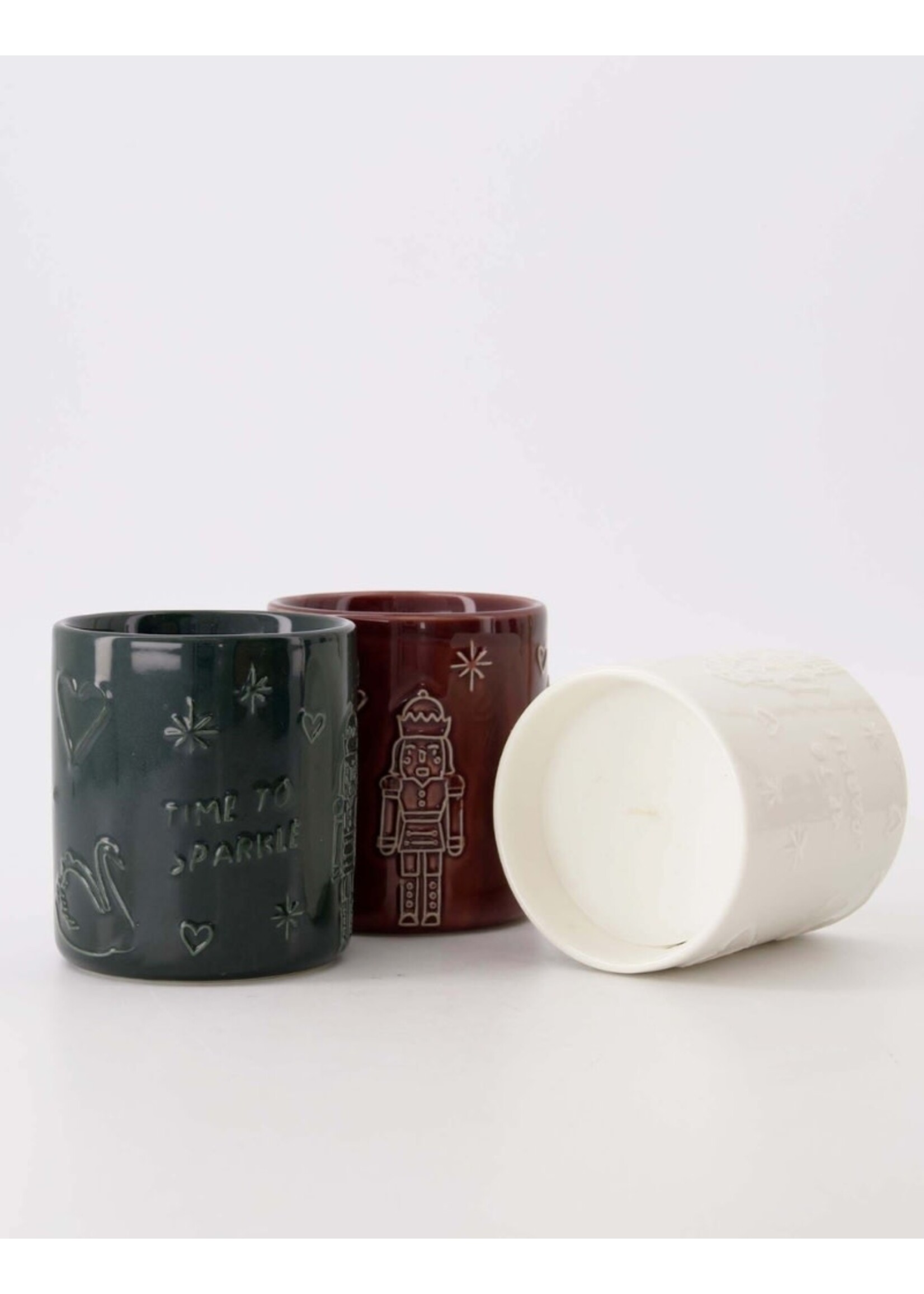 Zusss geurkaars keramiek time to sparkle - groen