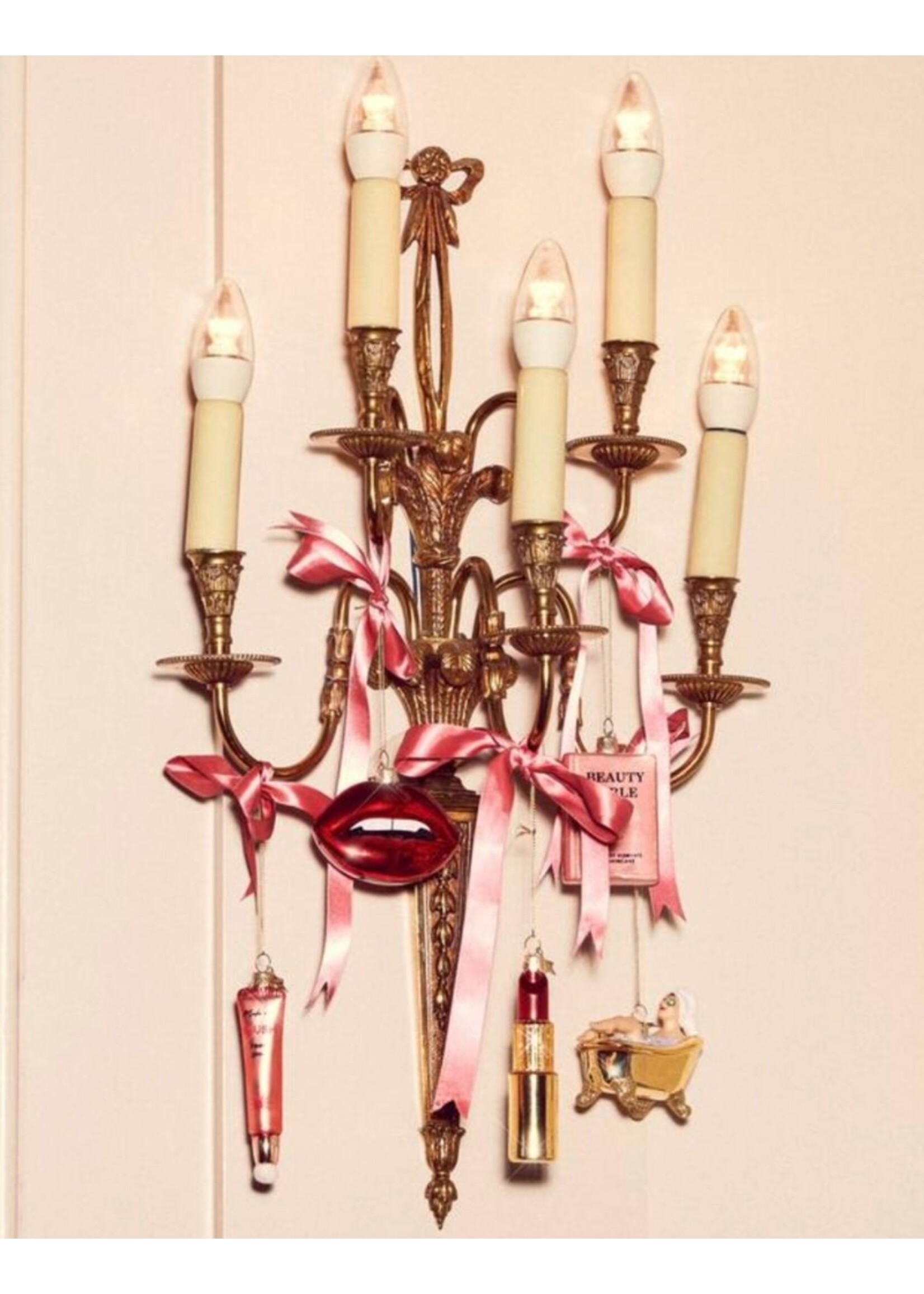 Vondels Glass Ornament - Lipstick