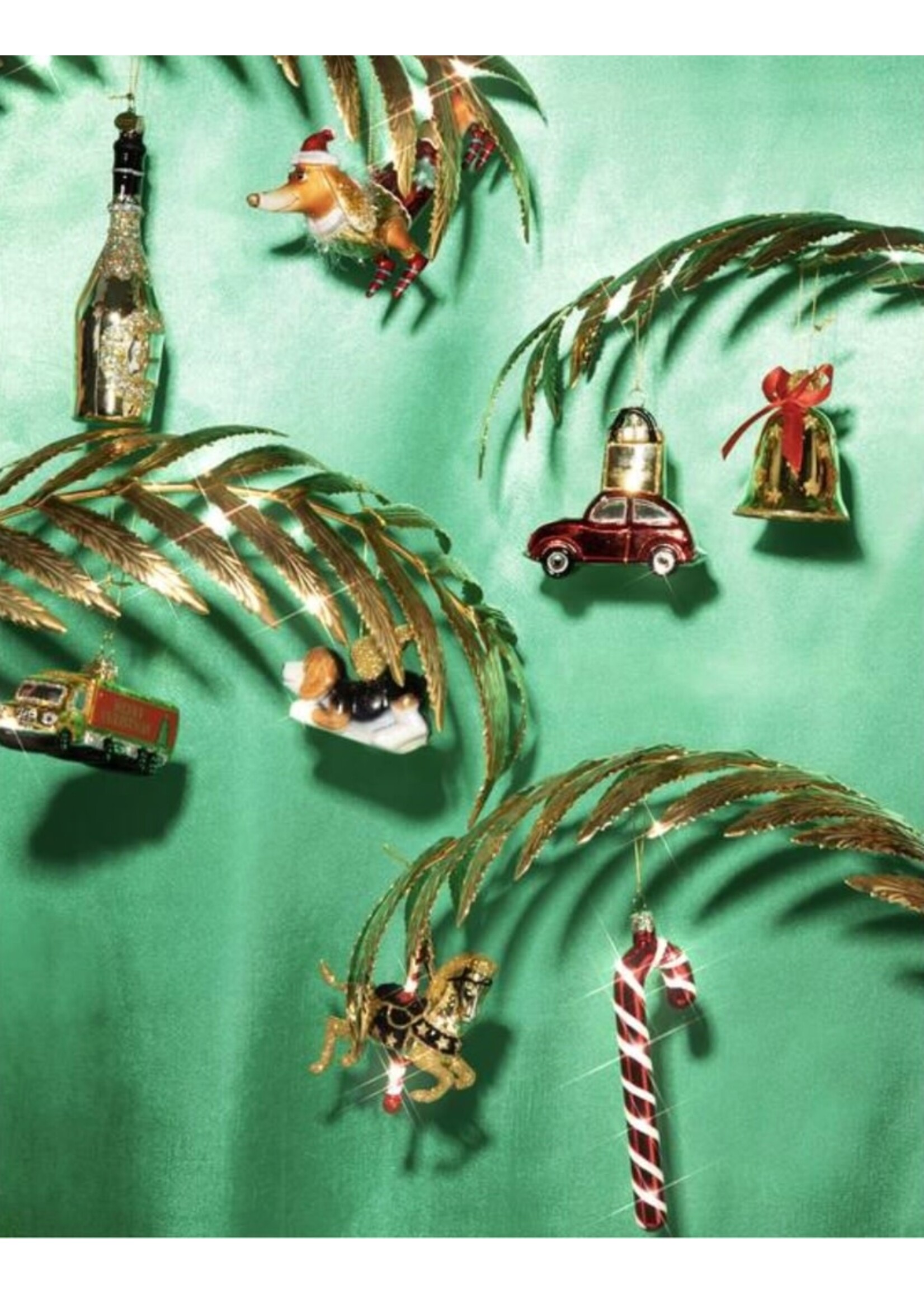 Vondels Glass Ornament - Candy Cane