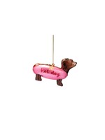 Vondels Glass Ornament - Hotdog