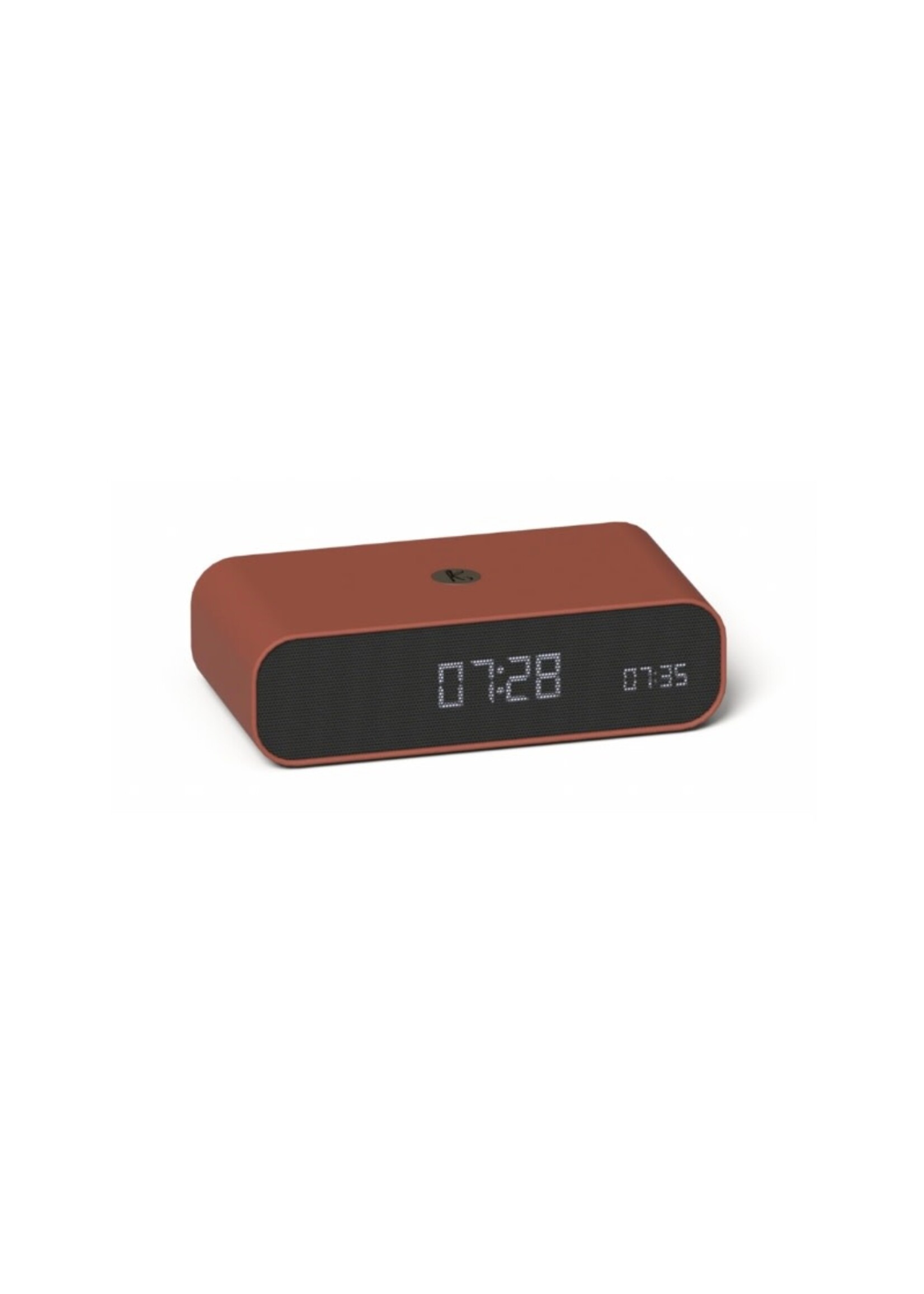 Kreafunk Wakie wekker + bluetooth speaker - terracotta