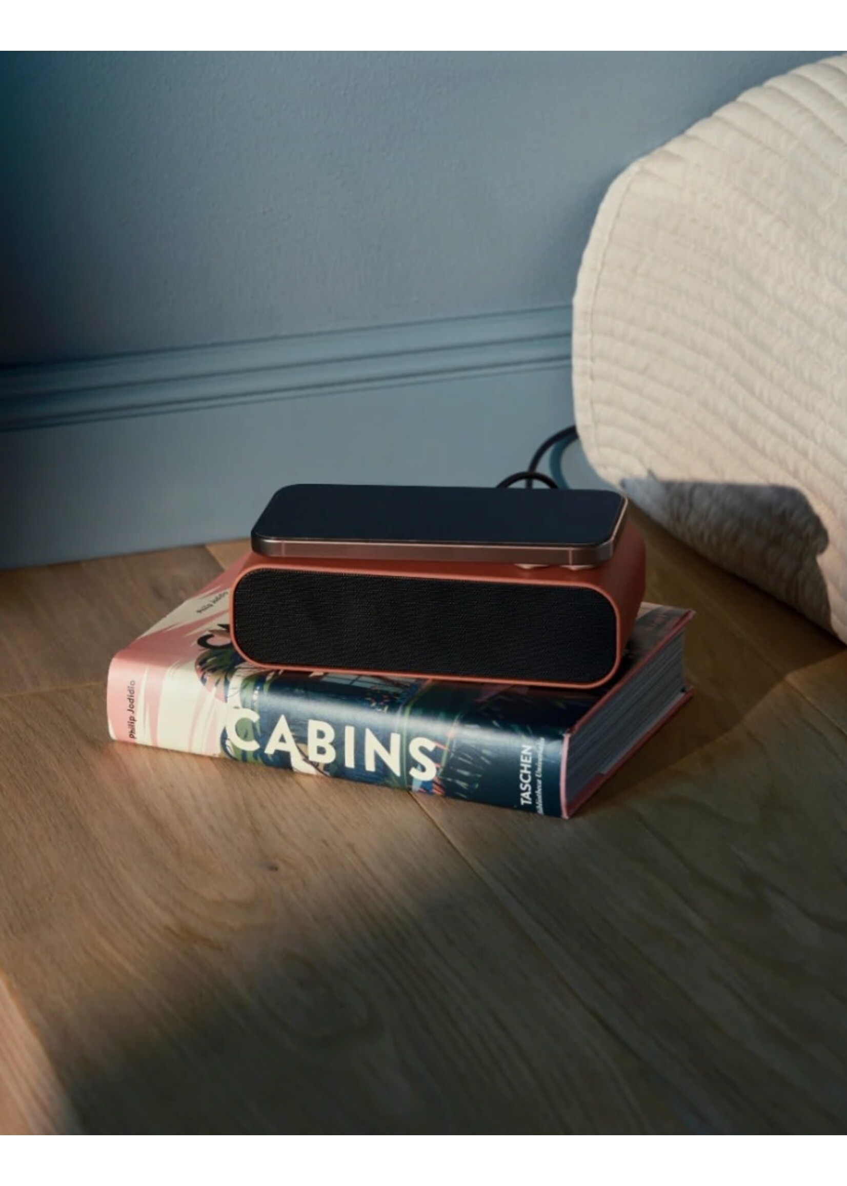 Kreafunk Wakie wekker + bluetooth speaker - terracotta