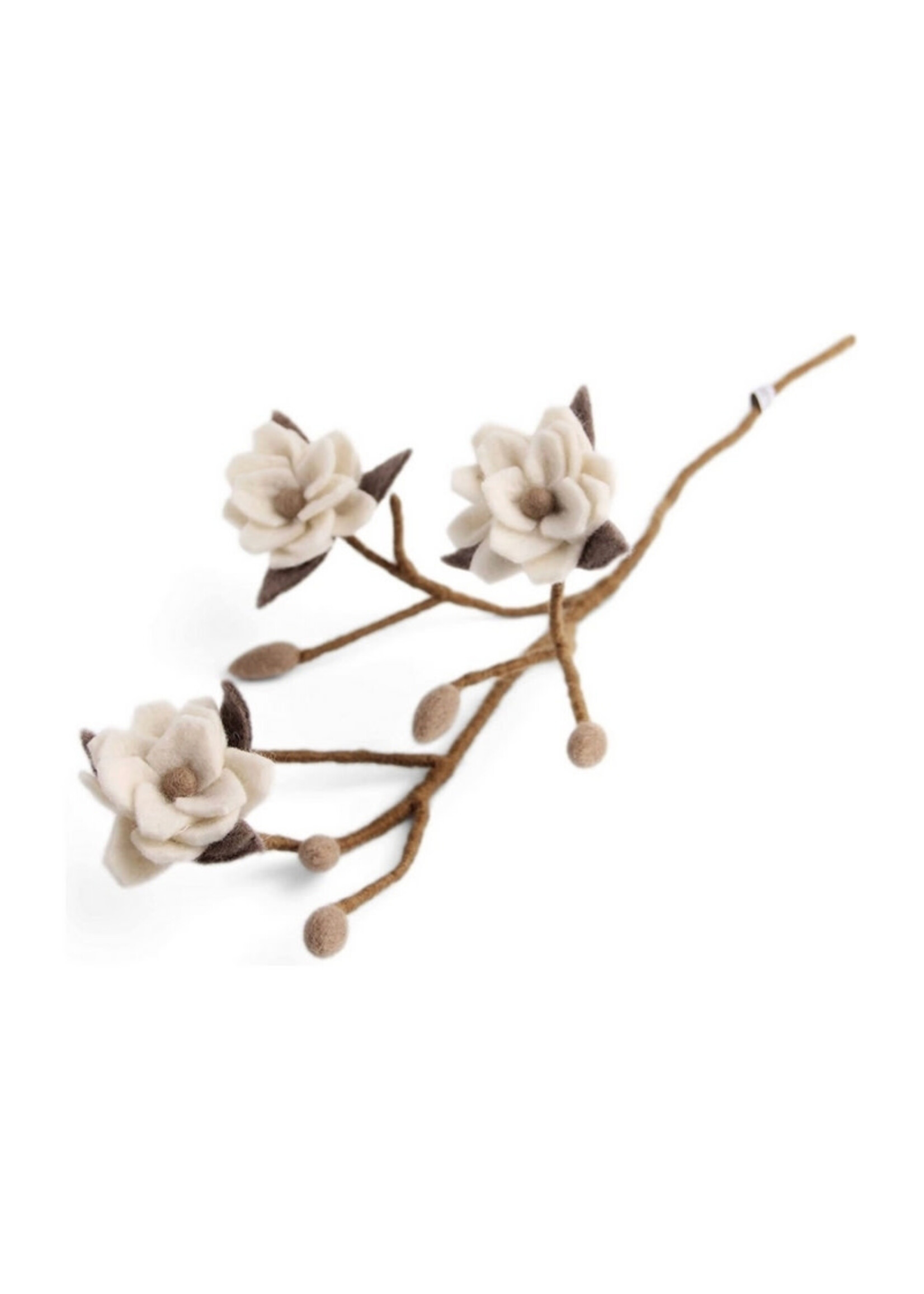 Gry & Sif Magnolia Branch White Flowers