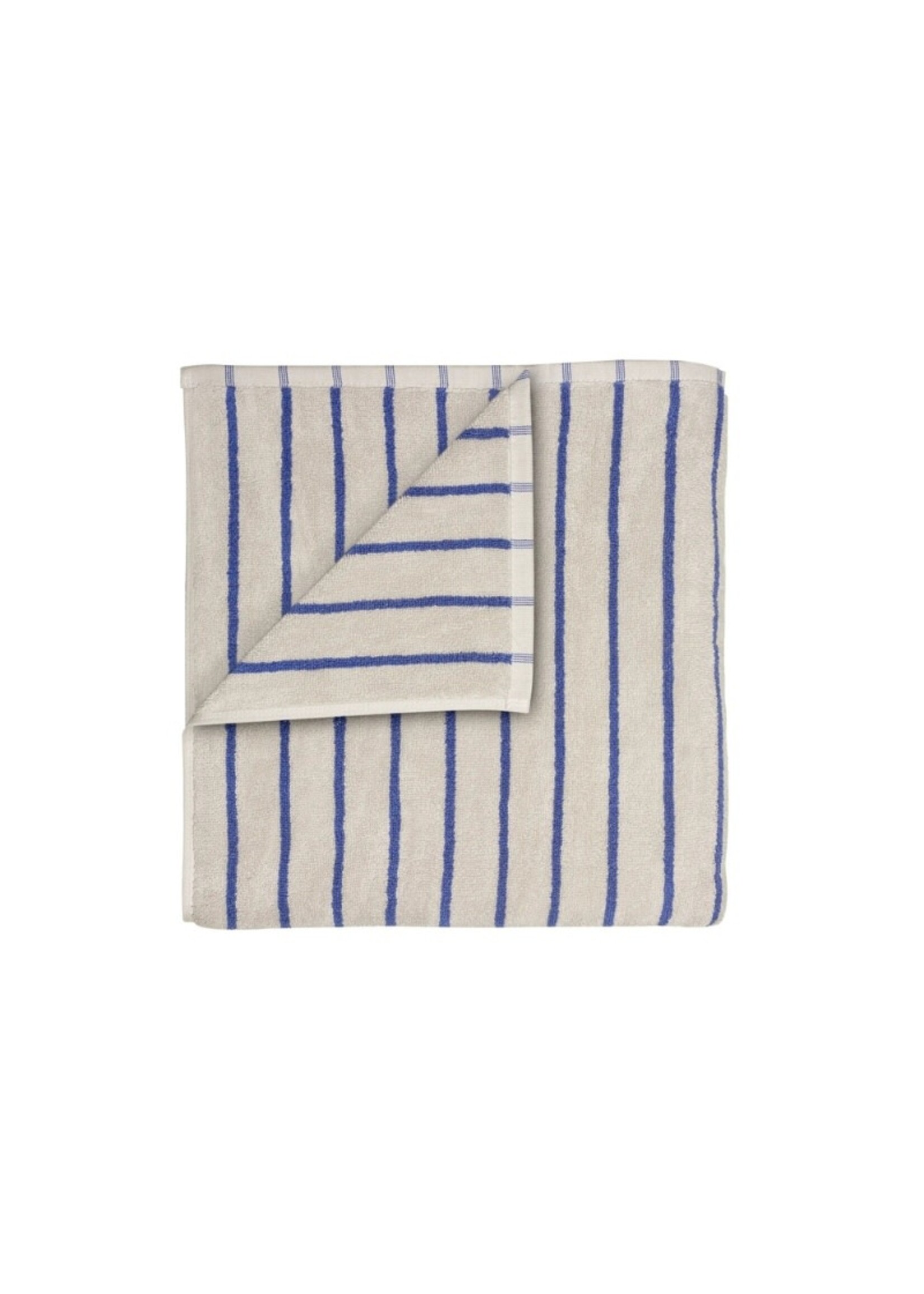 Blomus Arto Bath Towel - Moonbeam/Mazarine Blue