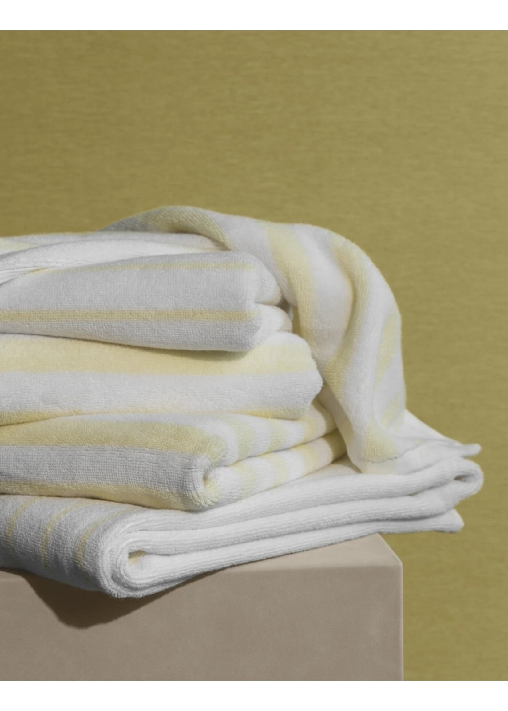 Blomus Arto Bath Towel - White/Transparent Yellow