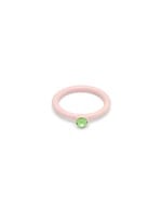 LULU Copenhagen Color Ring Crystal - Silk Light Pink - 52