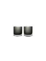 Ferm Living Ripple Tumbler Glasses - Set of 2 - Smoked Grey