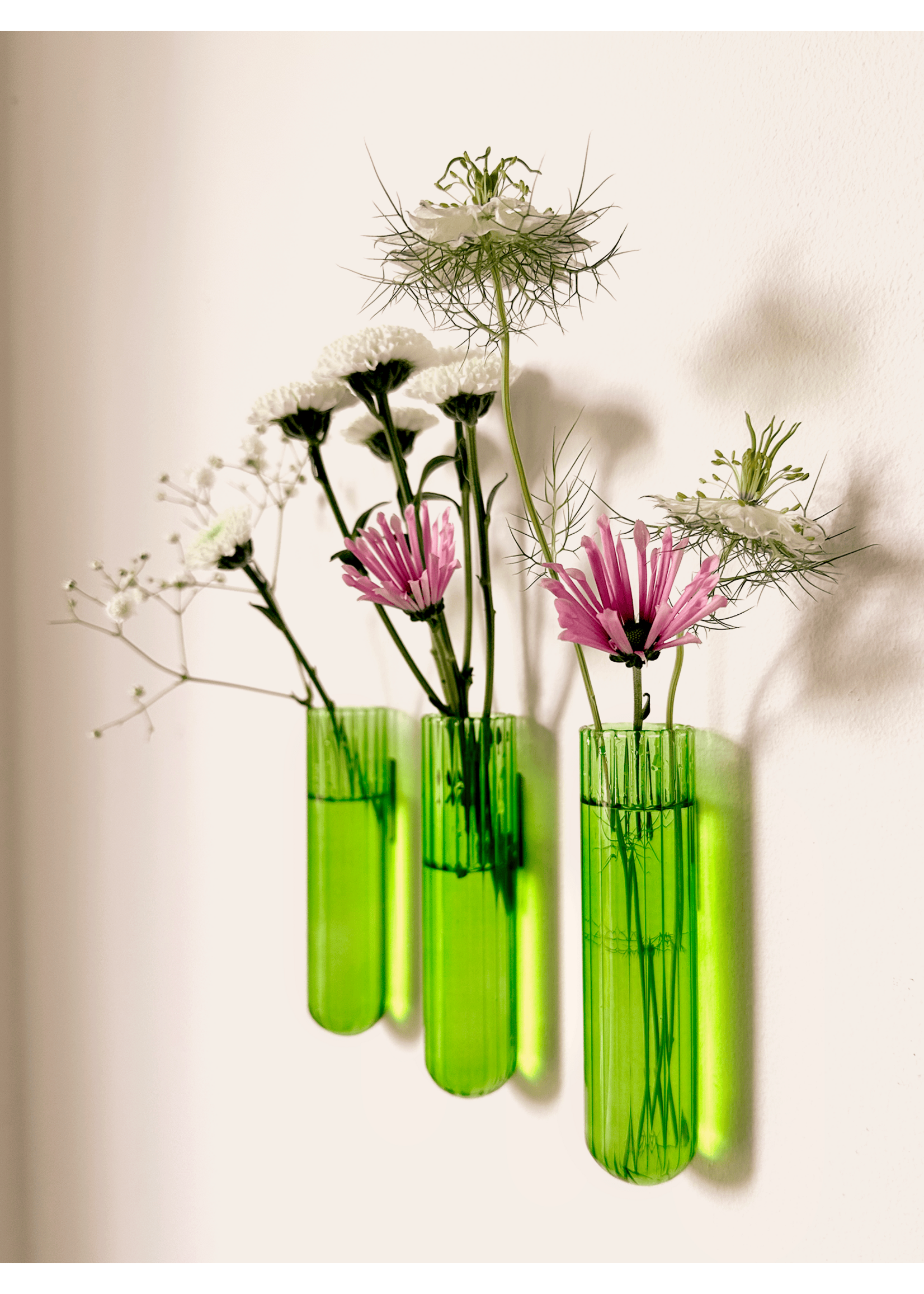 Walleaf Muurbloempjes XL 3-pack - green