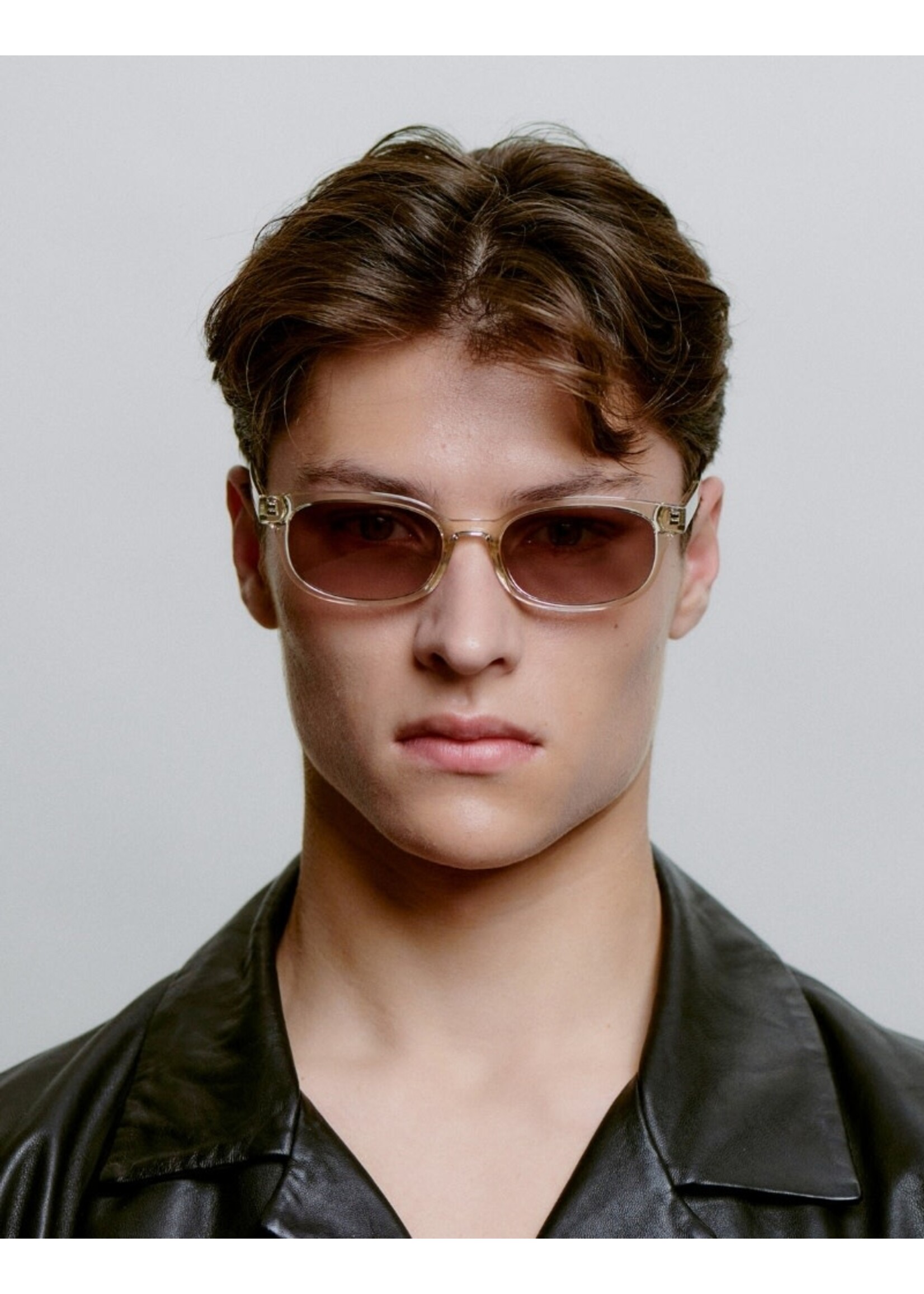 A.Kjærbede Zonnebril Charlie - Ecru Transparent