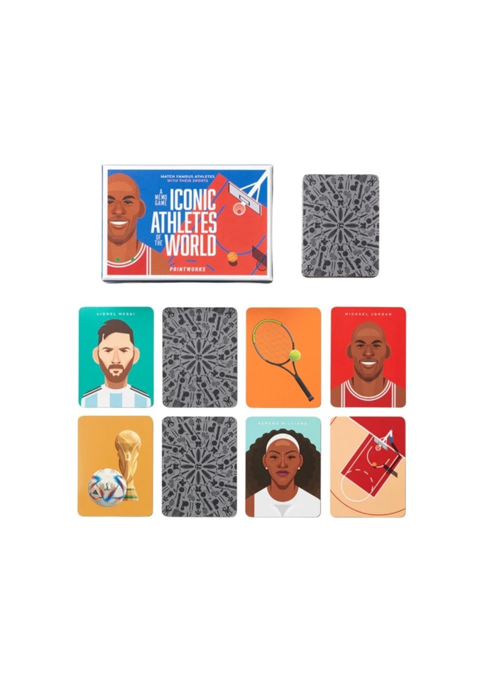 Printworks Memo Game - Iconic Athletes