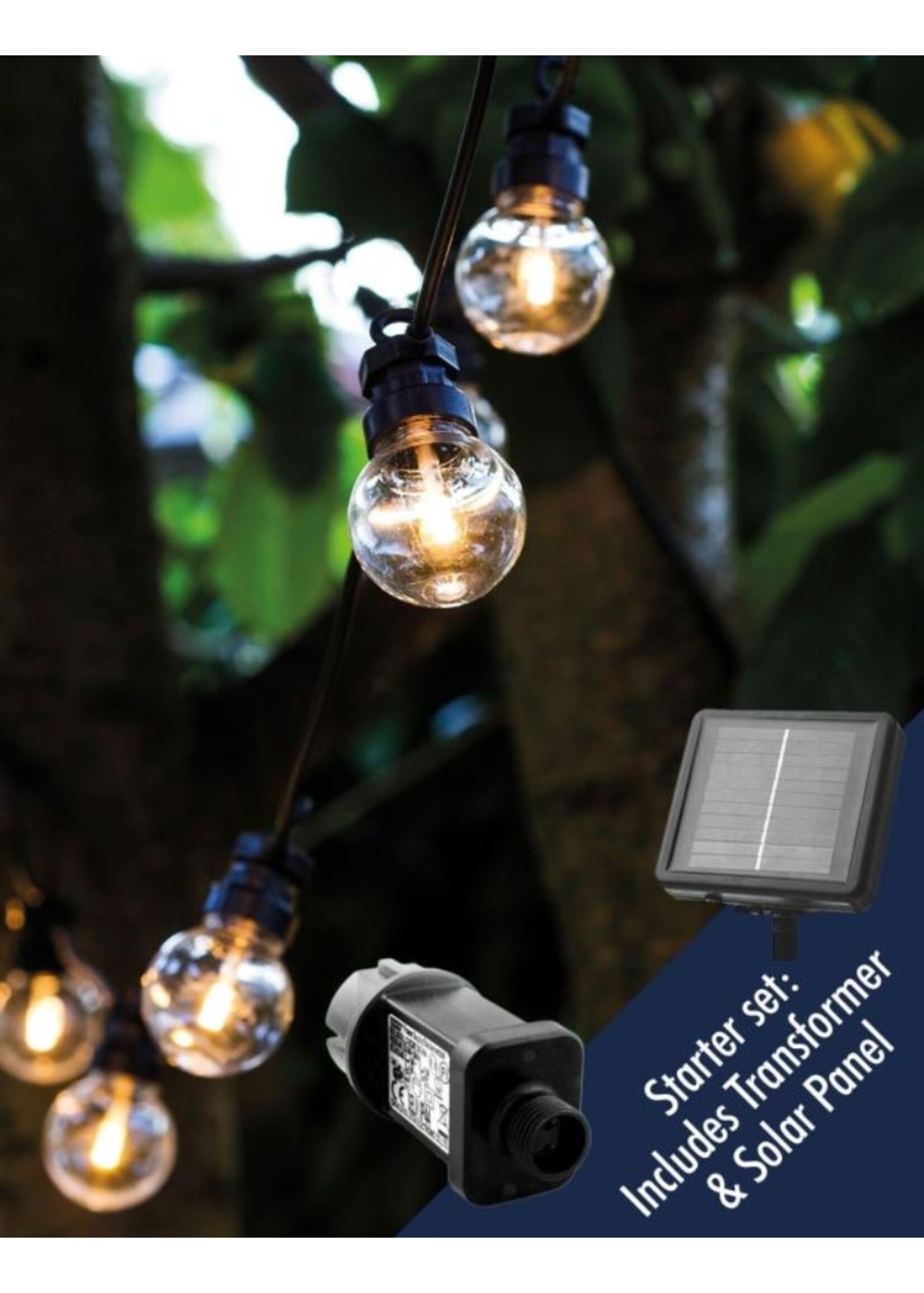 Sirius Lucas lichtsnoer start set - Solar + Transformer