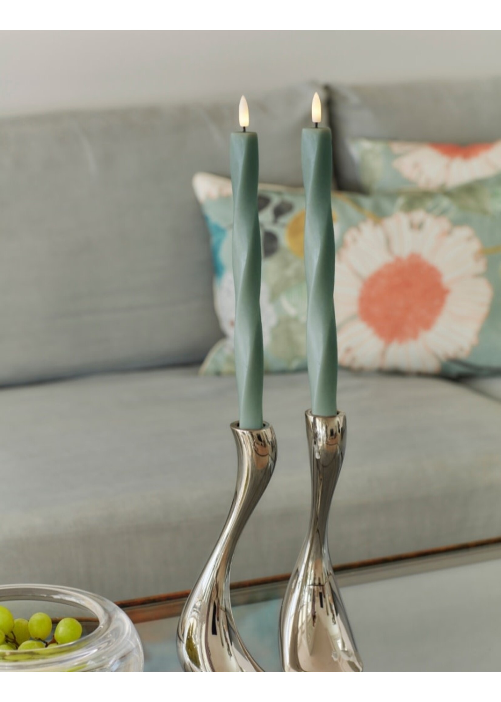 Sirius NS Sille Twist LED kaarsen set H26 - Sandy Green