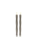 Sirius NS Sille Twist LED kaarsen set H26 - Warm Gray