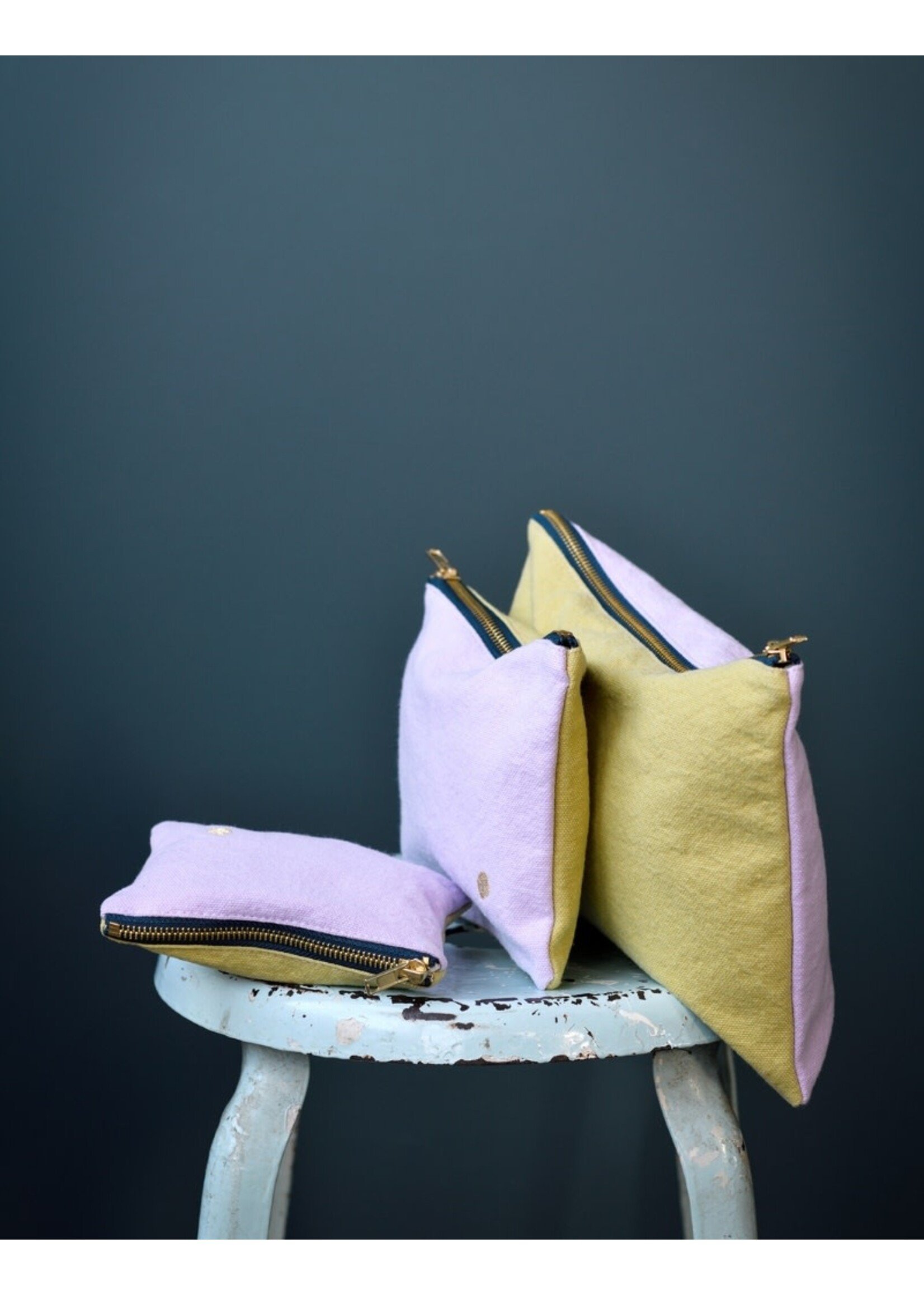 La cerise sur le gâteau Pouch M - Tricolo Lilas Ananas