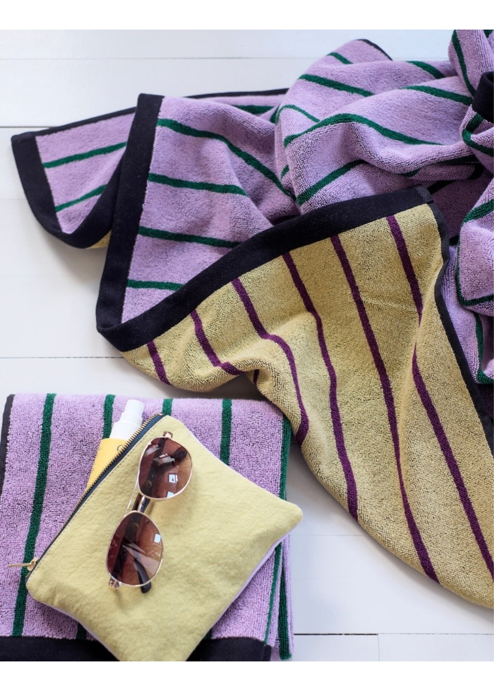 La cerise sur le gâteau Charly handdoek 100x160 - Lilas