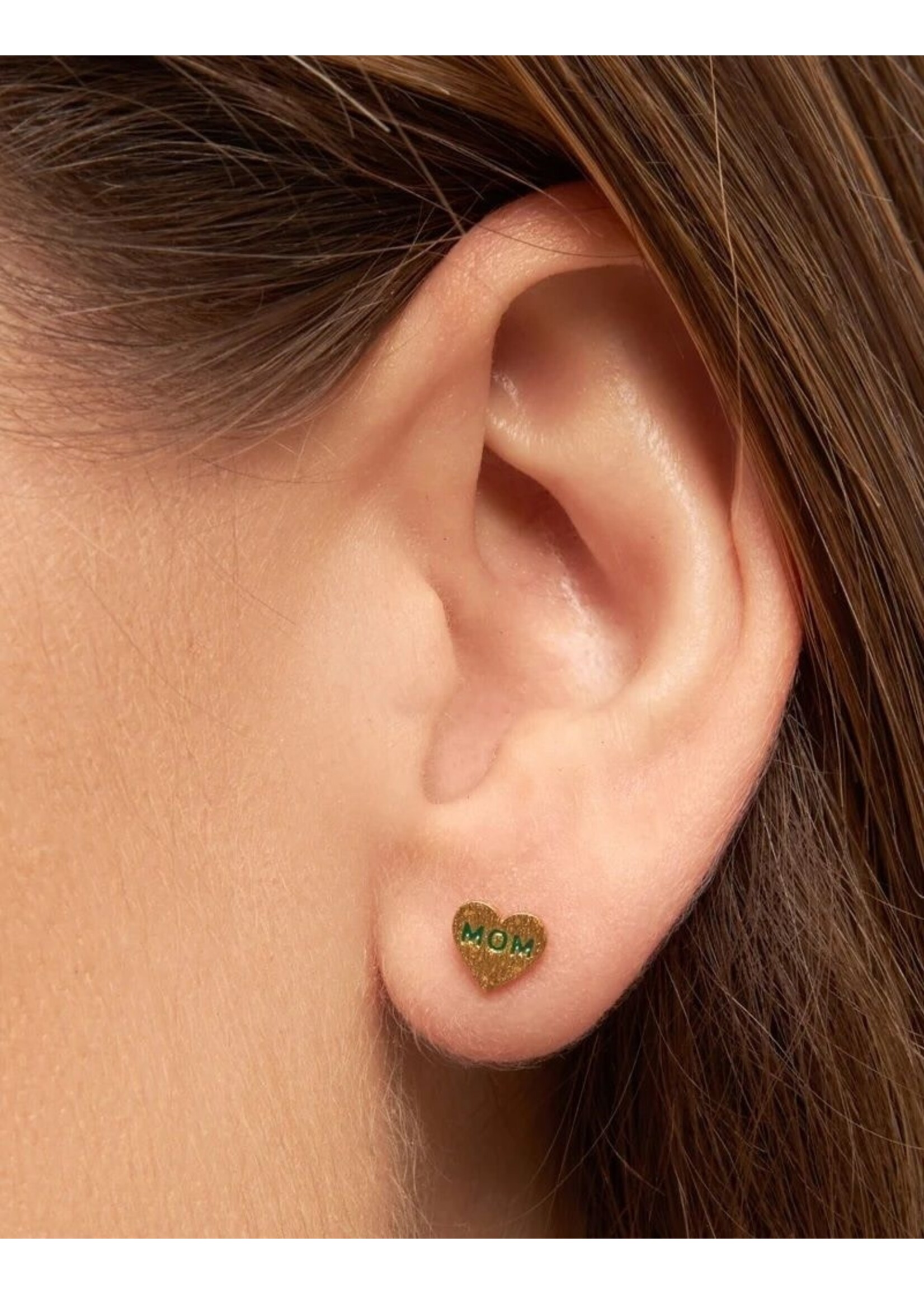 LULU Copenhagen Heart Mom Oorstud - Green