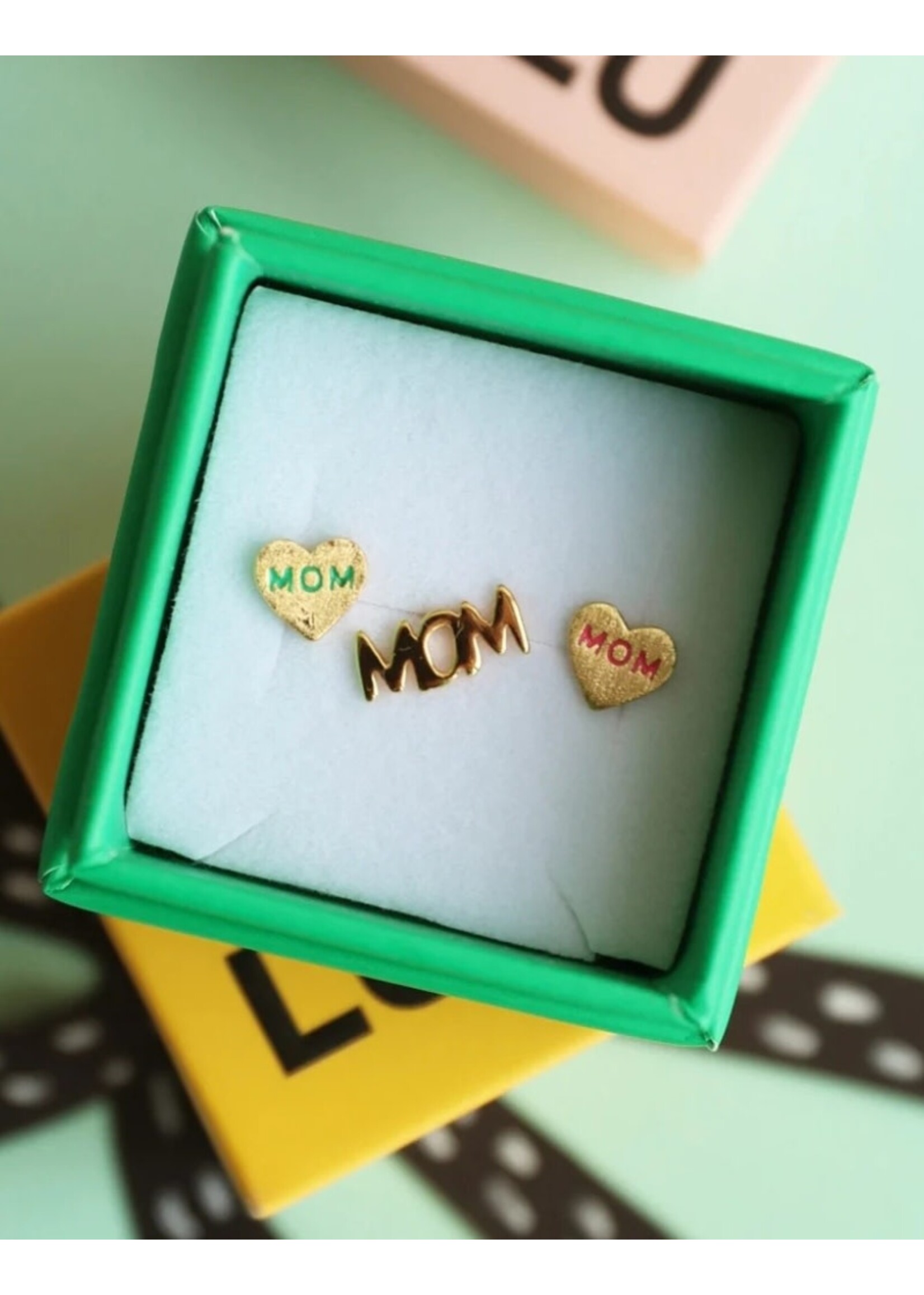 LULU Copenhagen Heart Mom Oorstud - Green