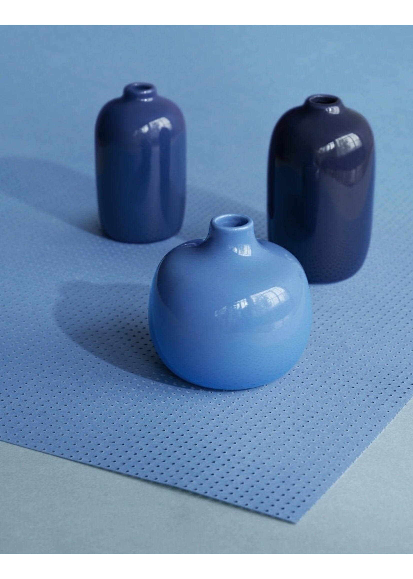 Blomus Ceola vaasjes set - blauw