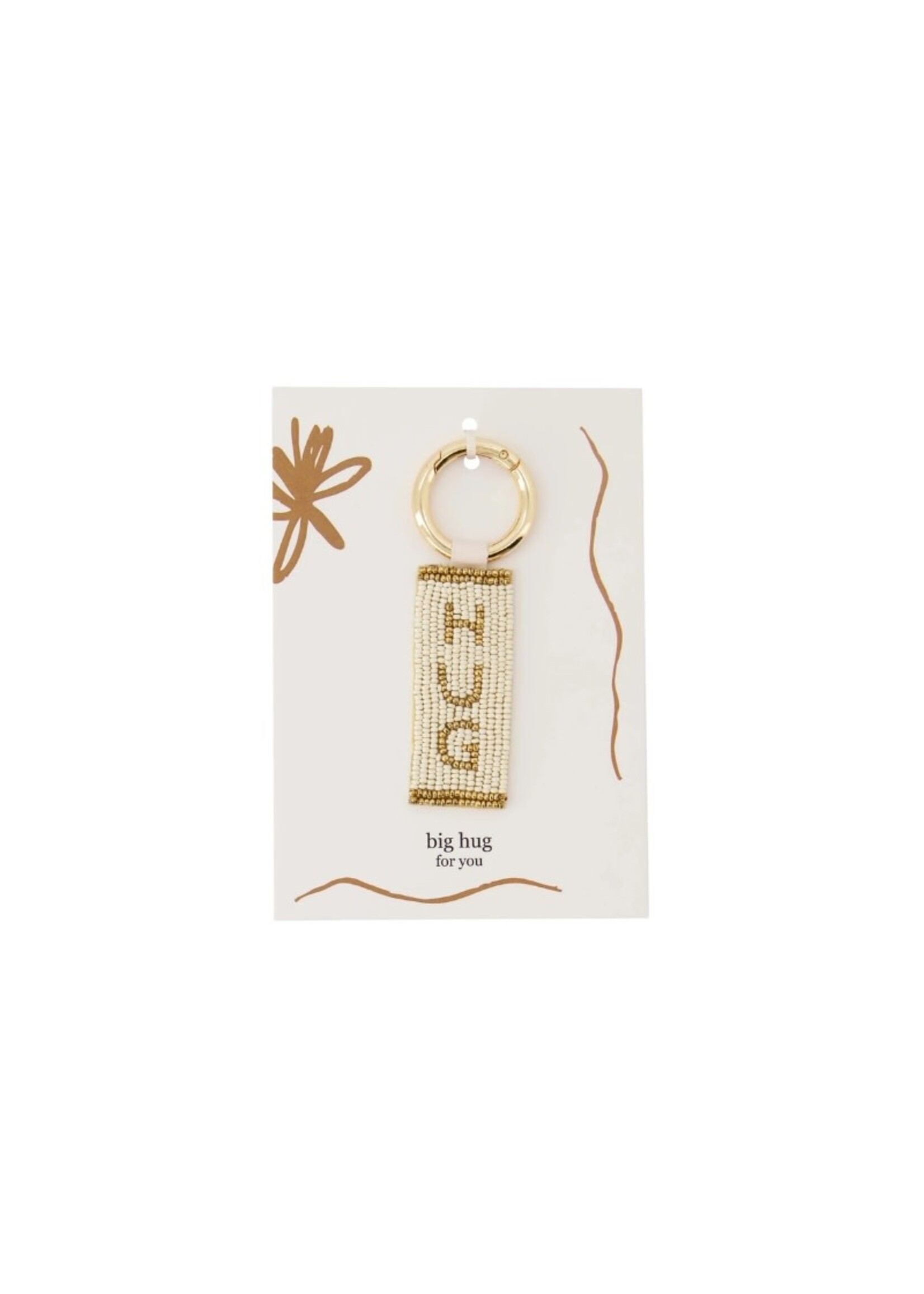 Zusss wenskaart sleutelhanger - hug