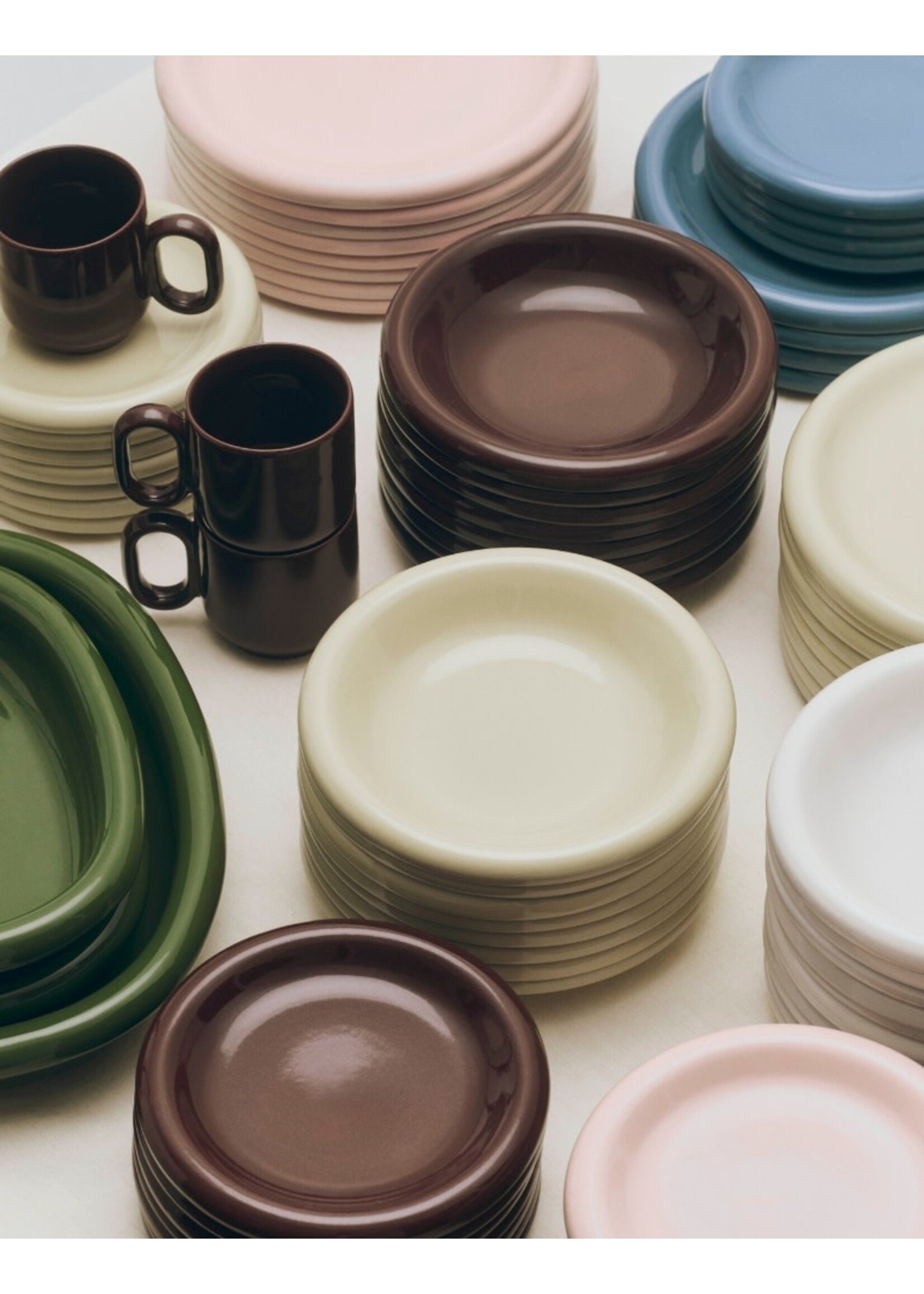 HAY Barro Plate Ø18 - Set of 2 - Burgundy