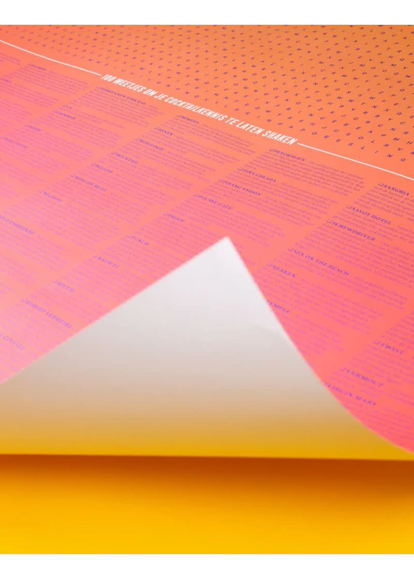 Stratier XL Spelposter | Woordzoeker Cocktails