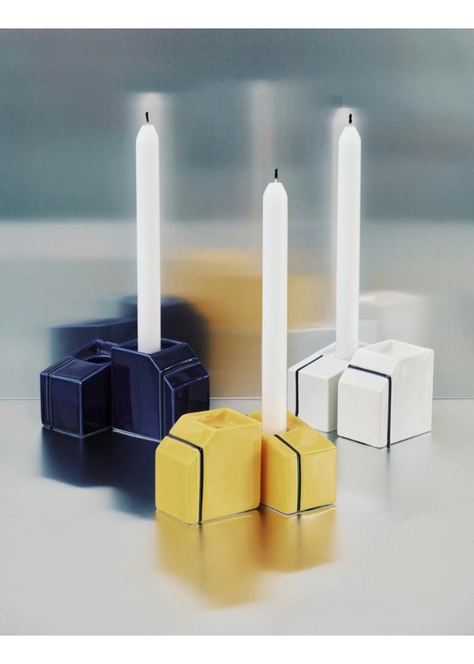 Serax Silos kandelaar set - blauw
