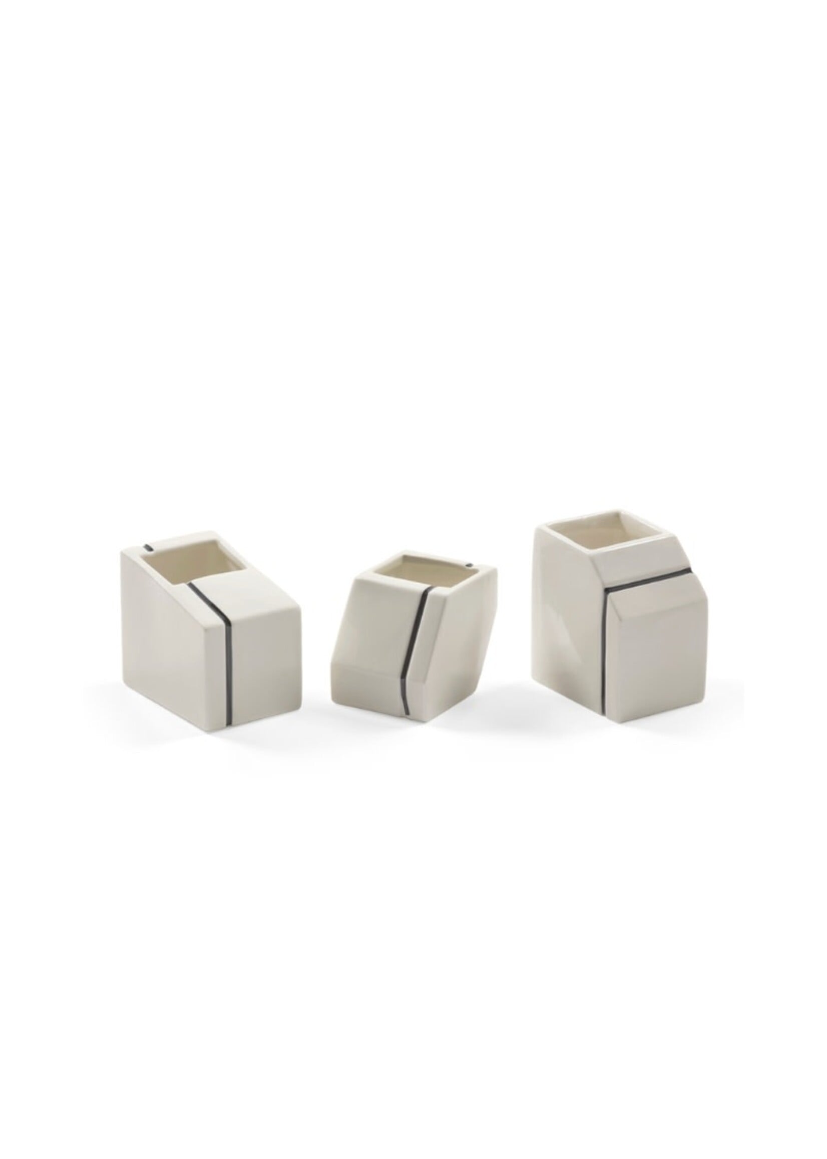 Serax Silos vaasjes set - wit